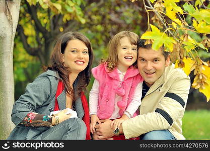 happy family having fun