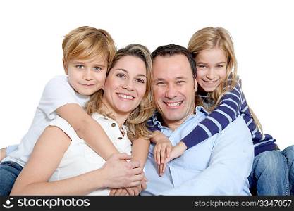 Happy family portrait