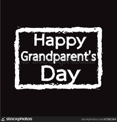 HAPPY Grandparent day Illustration design