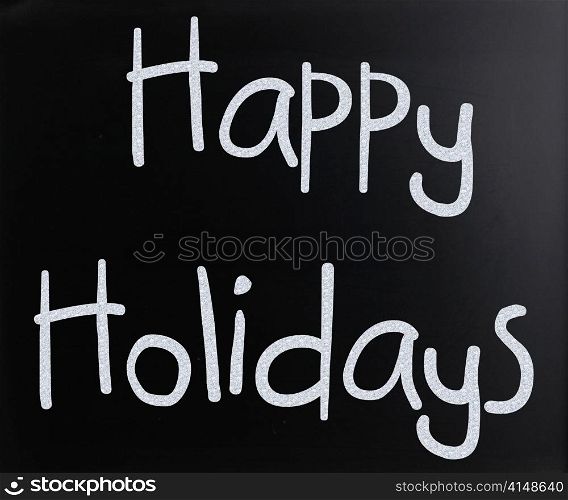 Happy Holidays Vector Lettering