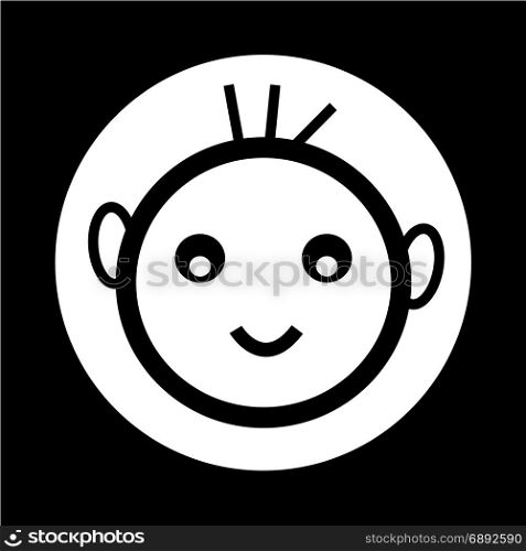 happy kid icon