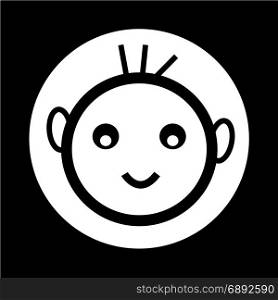 happy kid icon