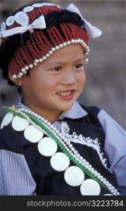 Happy Little Asian Girl