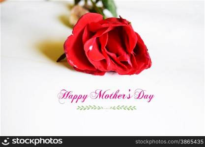happy mothers day with flower
