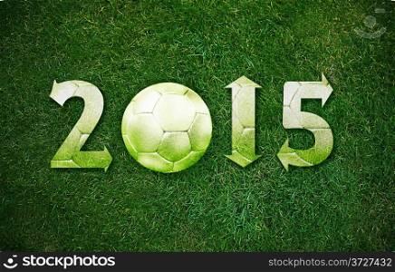 Happy new sport year 2015 with Football, the same concept available for 2016 and 2017 year.