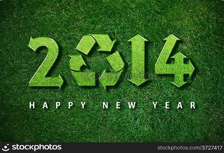 Happy new year 2014, with ecology concept for 2014 year, the same concept available for 2015, 2016 and 2017 year.