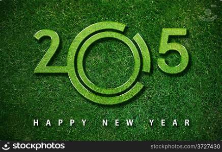 Happy new year 2015, with ecology concept for 2015 year, the same concept available for 2016 and 2017 year.