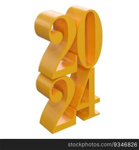 Happy New Year 2024 with shiny 3D golden numbers with clipping path. Holiday gold celebration design. Premium element for posters, banners, calendar and greeting card.. Happy New Year 2024 with shiny 3D golden numbers with clipping path. Holiday gold celebration design. Premium element for posters, banners, calendar and greeting card