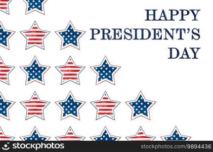Happy Presidents’ Day. Congratulatory inscription for the holiday. Closeup, no people. Congratulations for family, relatives, friends and colleagues. Happy Presidents’ Day. Congratulatory inscription for the holiday