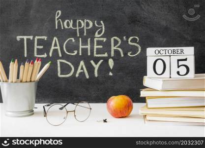 happy teacher s day with traditional apple
