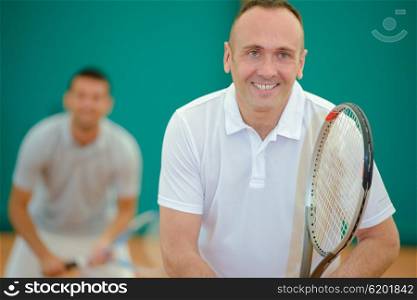happy tennis player