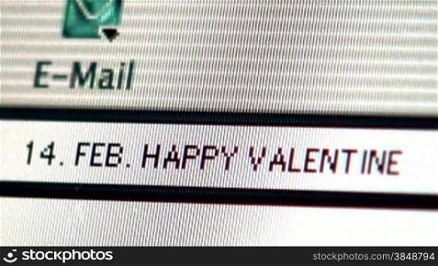 Happy valentine&acute;s message.
