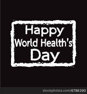 HAPPY World Health Day Illustration design