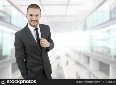 happy young businessman portrait at the office