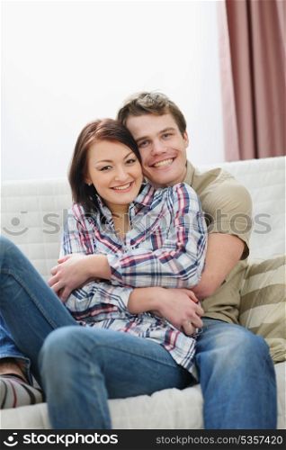 Happy young couple enjoying spending time together