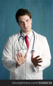 happy young male doctor man handsome