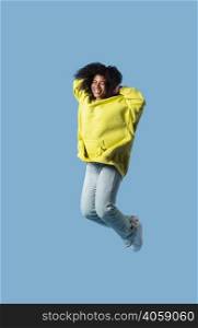 happy young woman jumping 17