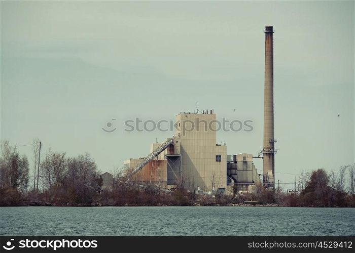 Harbor Beach Power Plant, Lake Huron, Michigan, USA