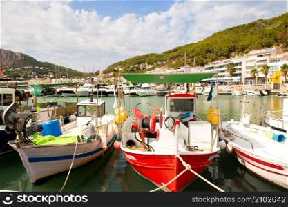 Harbor for sail-yachts and fishing boats in Estartit Spain