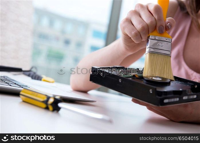 Hard drive repair and data recovery with restoration