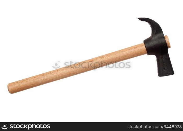 Hard hammer isolated on a over white background