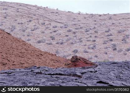 Hardened Lava Flow in Galapagos Islands
