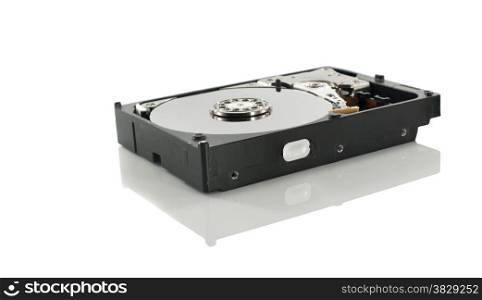 hardware computer harddisk isolated on white