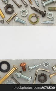 hardware tools at metal background texture