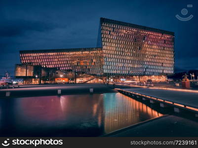 Harpa, a concert hall and conference center in Reykjavik Iceland