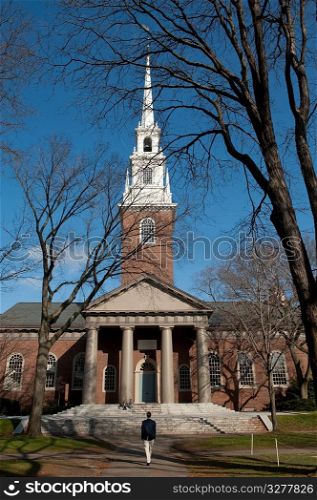Harvard Memorial Church in Boston, Massachusetts, USA