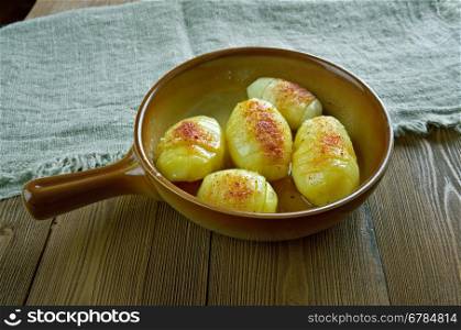 Hasselbackan perunat - Finnish baked potato