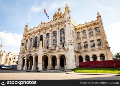 Havana, Cuba, December 12, 2016  The famous Museum of the Revolution located in the Old Havana. The museum is housed in what was the Presidential Palace of all Cuban presidents. It became the Museum  during the years following the Cuban Revolution.