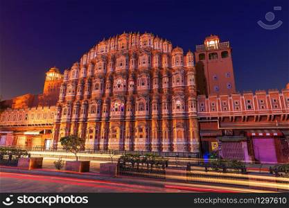 Hawa Mahal Palace in Jaipur, India&rsquo;s famous sight.
