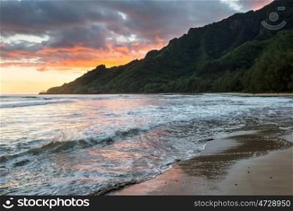 Hawaiian beach. Amazing hawaiian beach