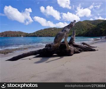 Hawksnest Bay on the Caribbean island of St John in the US Virgin Islands