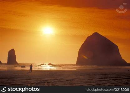 Haystack Rock on the Oregon Coast
