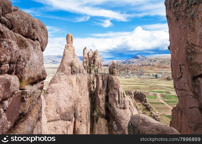 Hayu Marca, the mysterious stargate and unique rock formations near Puno, Peru