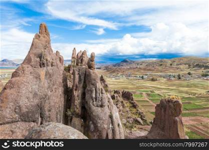 Hayu Marca, the mysterious stargate and unique rock formations near Puno, Peru