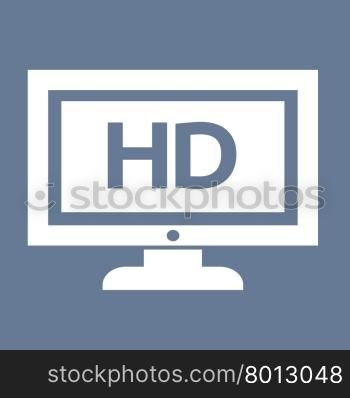 HD tv icon design Illustration