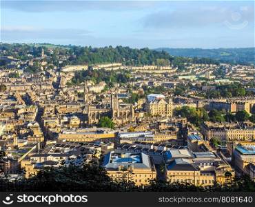 HDR Aerial view of Bath. HDR Aerial view of the city of Bath, UK