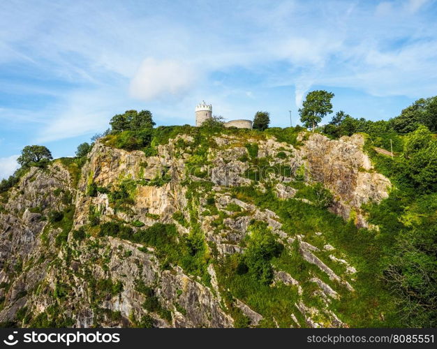 HDR Clifton Observatory in Bristol. HDR Clifton Observatory on Clifton Down hill in Bristol, UK