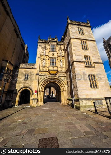 HDR Great Gatehouse (Abbey Gatehouse) in Bristol. HDR The Great Gatehouse (aka Abbey Gatehouse) in Bristol, UK