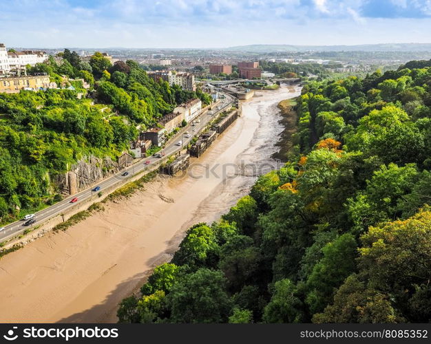 HDR River Avon Gorge in Bristol. HDR Avon Gorge of River Avon in Bristol, UK