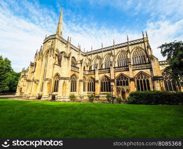 HDR St Mary Redcliffe in Bristol. HDR St Mary Redcliffe Anglican parish church in Bristol, UK