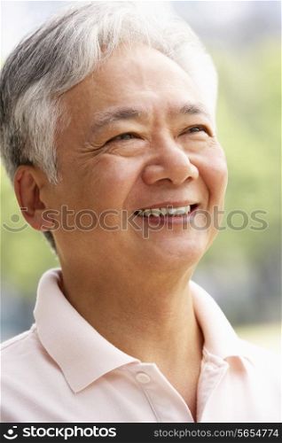 Head And Shoulders Portrait Of Senior Chinese Man