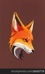  Head fox image design illustration