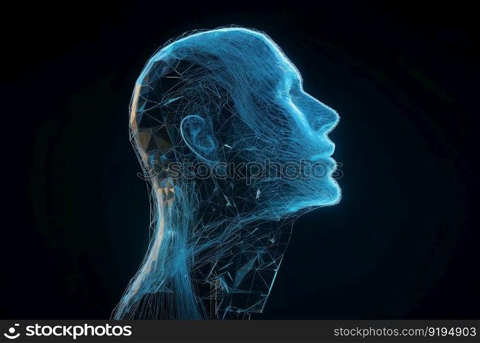 Head of digital lines. Brain intelligence. Generate Ai. Head of digital lines. Generate Ai