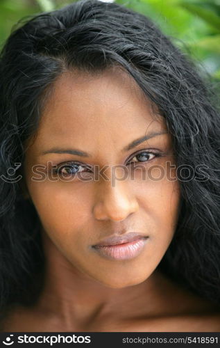 Head-shot of african woman