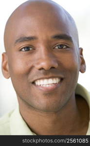 Head shot of man smiling