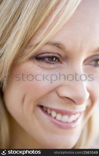 Head shot of woman smiling